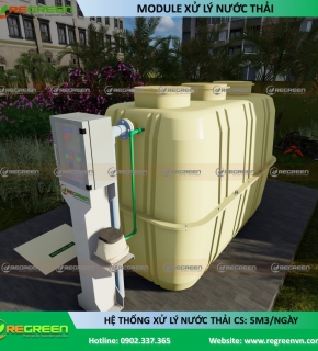 Module xử lý nước thải công suất 5m3/ngày