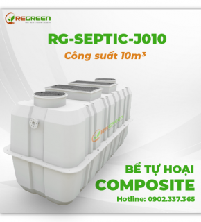 Bể tự hoại Composite công suất 10m3