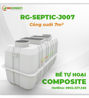 Bể tự hoại Composite công suất 7m3