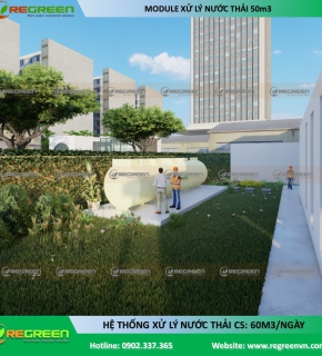 Module xử lý nước thải công suất 60 m3/ngày