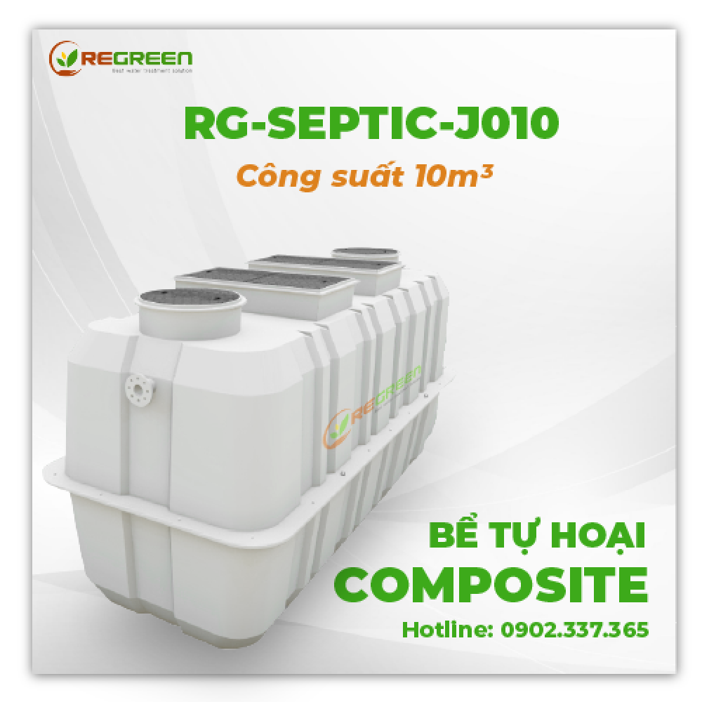 Bể tự hoại Composite công suất 10m3