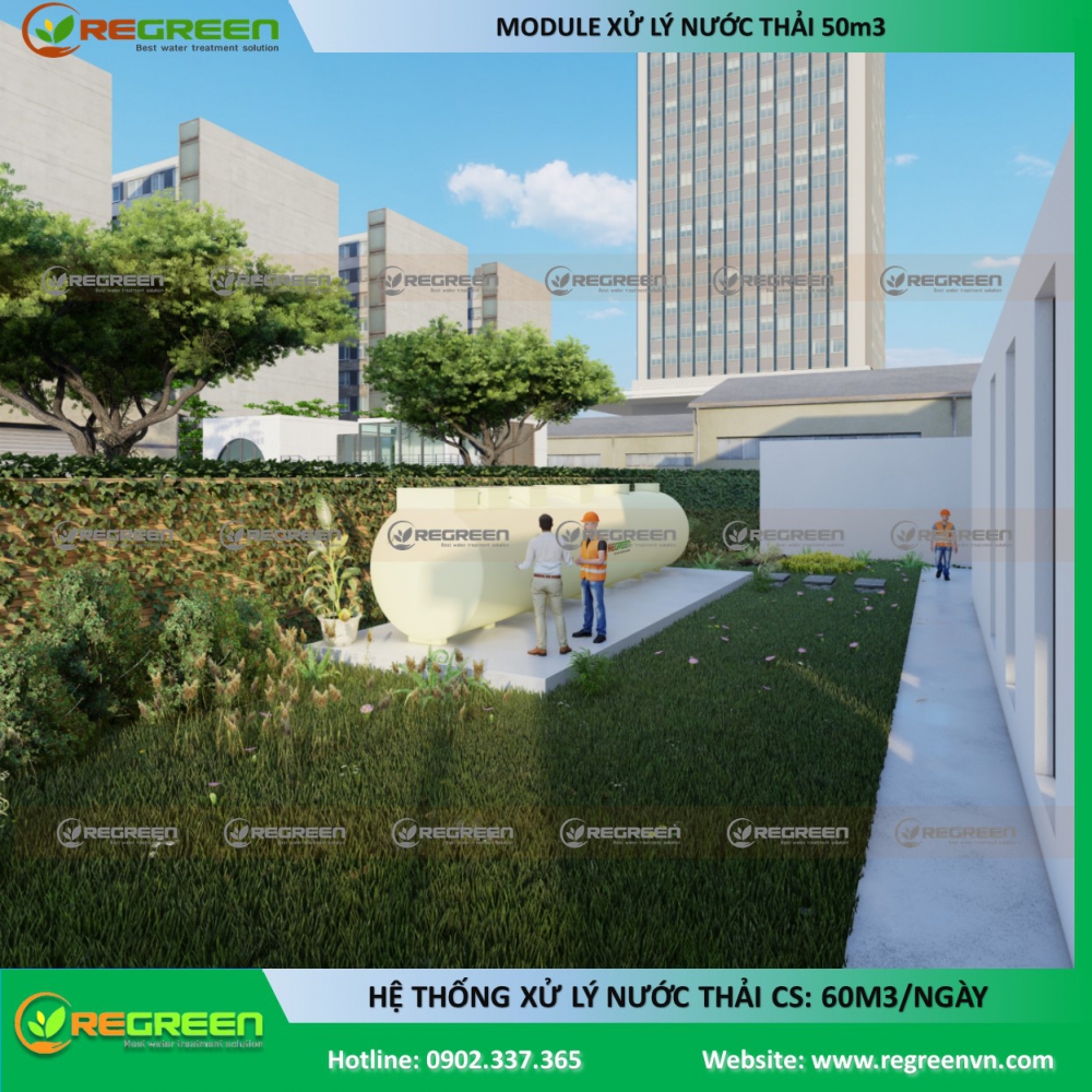 Module xử lý nước thải công suất 60 m3/ngày